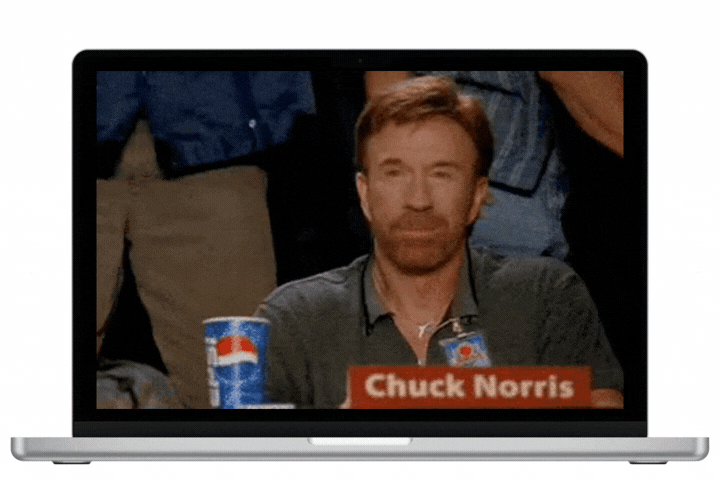 Chuck Norris thumbs up